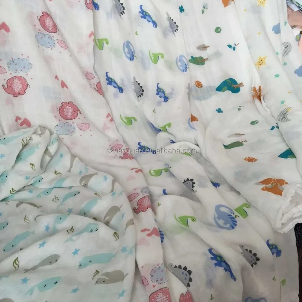 100% cotton reusable baby muslin cloth, Breathable gauze baby diaper for wholesale