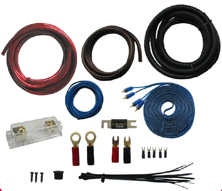 Набор проводов для автомобильного усилителя стандартной серии 2 AWG