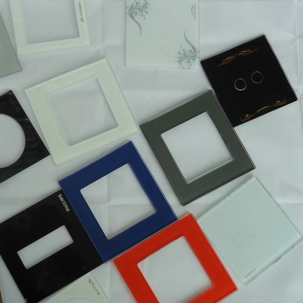 Enameled tempered glass