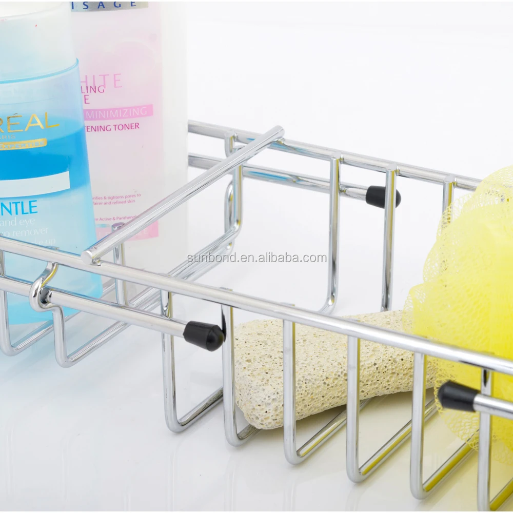 
Bathroom metal wire shower bathtub caddy tray for bath tub 