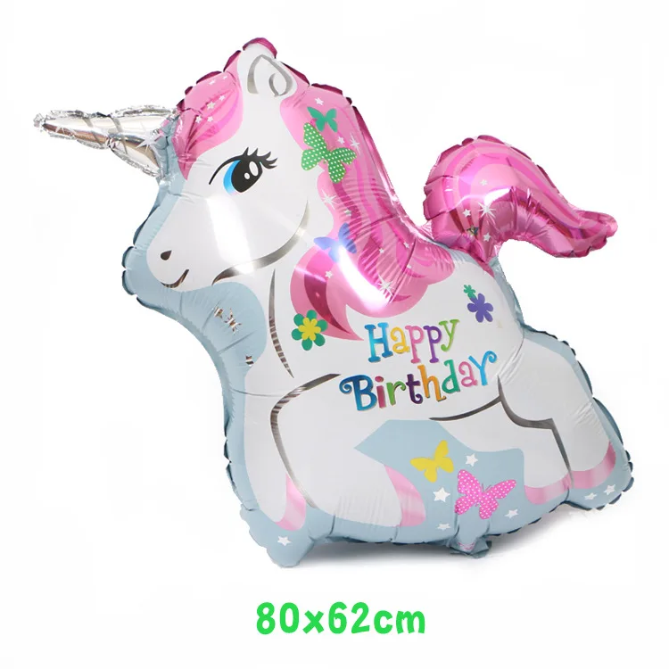 
Wholesale Rainbow Unicorn Large Foil Animal Balloon for Children Birthday Party Decoration 