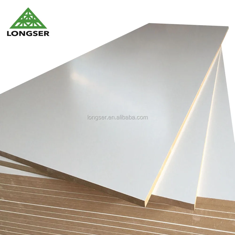 1220*2440mm White Laminated Melamine MDF Board