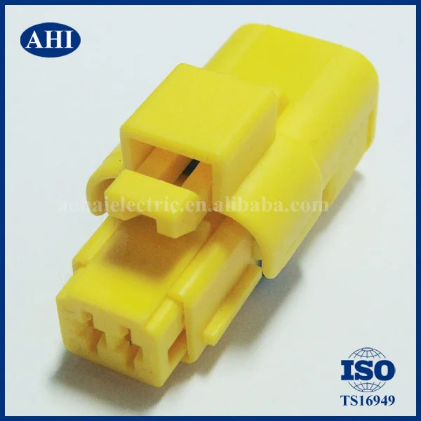 Pbt желтый цвет 2 контакт. водонепроницаемый авто женский электрический разъем