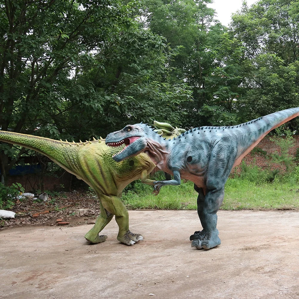 Life size raptor dinosaur realistic costume for adult