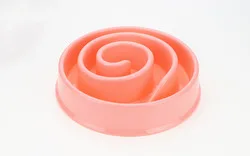 Hot Selling New Invention Colorful Diet Healthy Eating Slow Feed Plastic Pet Dog Food Water Bowl