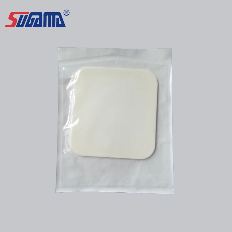sugama brand adhesive medical transparent wound dressing with sponge