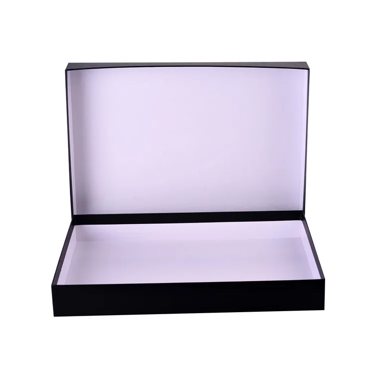 
Custom Made Cardboard Paper Deluxe Rigid Lift Off Clothing Packaging Gift Box 