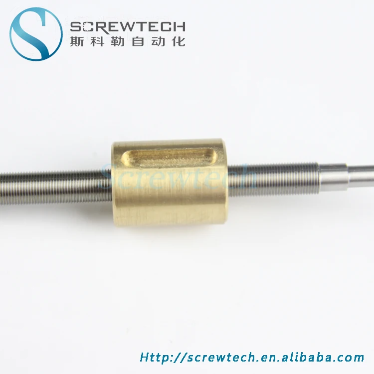 High precision Diameter 6mm pitch 0.5mm Metric thread lead screw M6X0.5 for cnc kits