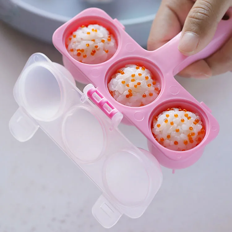 Rice Ball Shaker Japanese Sushi Maker Mold Nigiri Sushi Making Kit Kitchen Tools for Kids