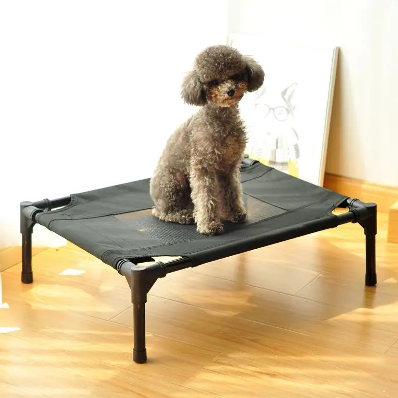 Large Dog Bed Mat Summer Outdoor Indoor Breathable Mesh Elevated Dog Beds Kennel Detachable Cool Sleep Rest Pet Cat Sofa