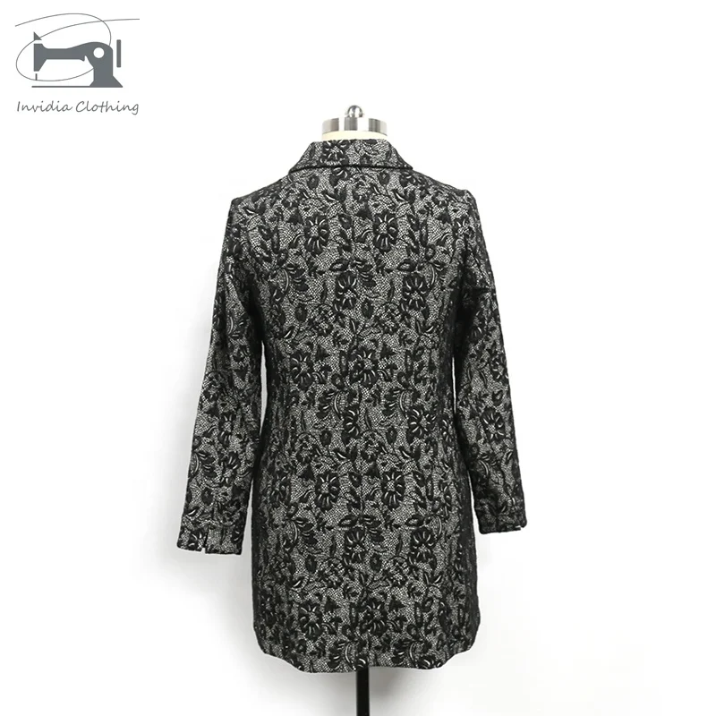 
Wholesale Women Winter Single Breasted Trench Button Lapel Ladies Woolen Long Coat Woman 