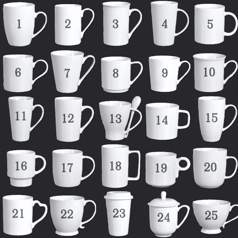 OEM high quality sublimation white or black porcelain mug blank orca coating ceramic mug coffee cup with custom logo