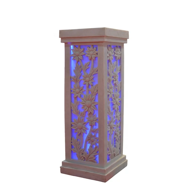 
Large Home Garden Decoration Sand Stone Lantern With LED Bulb 