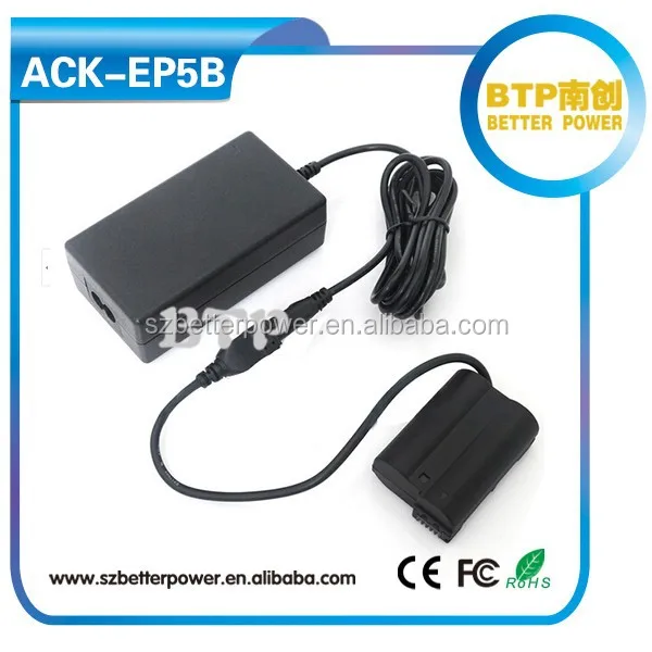 Manufacture EH-5A +EP-5B (ENEL15) Dummy Battery by AC Adpater for Nikon 1 V1 D610 D7200 D810