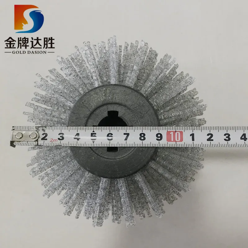 Abrasive wire wheel brush drum burnishing polishing wheel grit for wooden