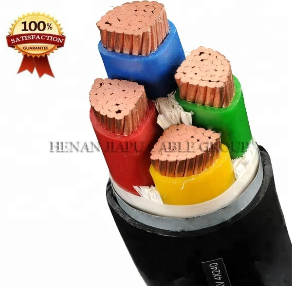 
underground electrical armoured cable 4 core power cable 25mm 35mm 50mm 70mm 95mm 120mm 185mm 240mm 300mm power cable 