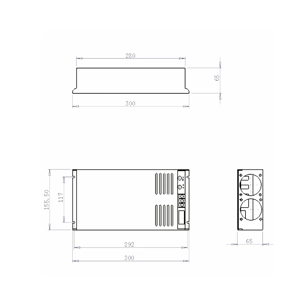  LDD-50-24 / 24V 50A 1200W макроканальный лазерный диод источник питания вход 100V-240V