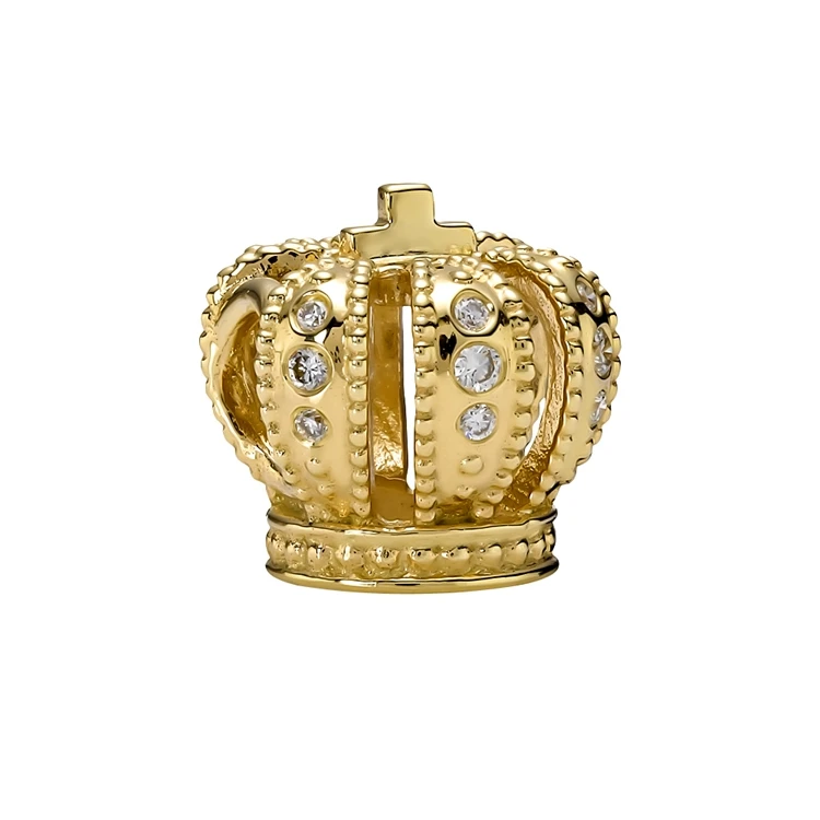 2018 итальянские Подвески из стерлингового серебра 925 пробы браслеты с подвесками в виде короны для изготовления ювелирных изделий