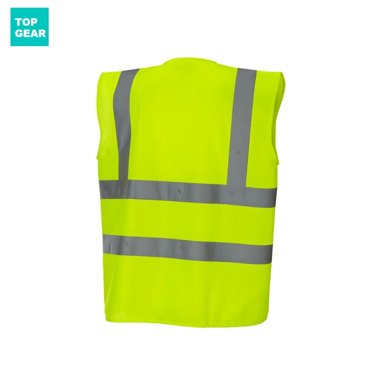 Topgear customized hi vis workwear vest safety jacket reflective vest
