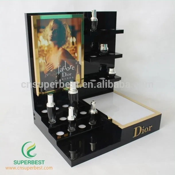 Black mac acrylic makeup display stand