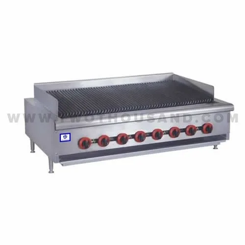 TT-WE1383B 4 Burner Flat Top Gas Char Grill Chicken Meat Grill Machine