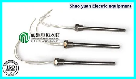 304 Stainless Steel Threaded Single End Heating Tube Cartridge Heater 16x250mm 800W 220V/110V/380V DN20 (25mm)