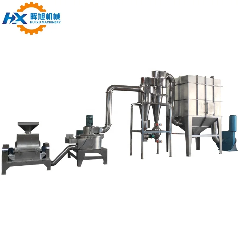 herbal  instant powder making machine industrial herb grinder pulverizer machine micron fine pulverizer foods grinding mill