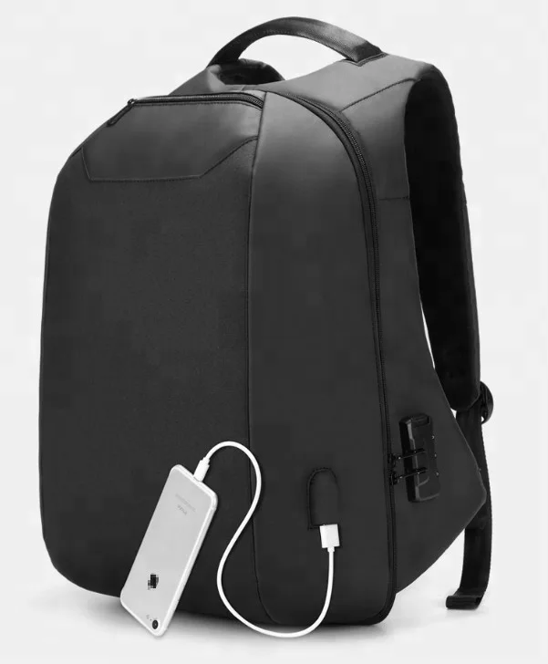 Custom Logo Nylon Men Mochila Escolar Office Back pack Waterproof School Bag Smart USB Charge Anti theft Laptop Backpacks Bag