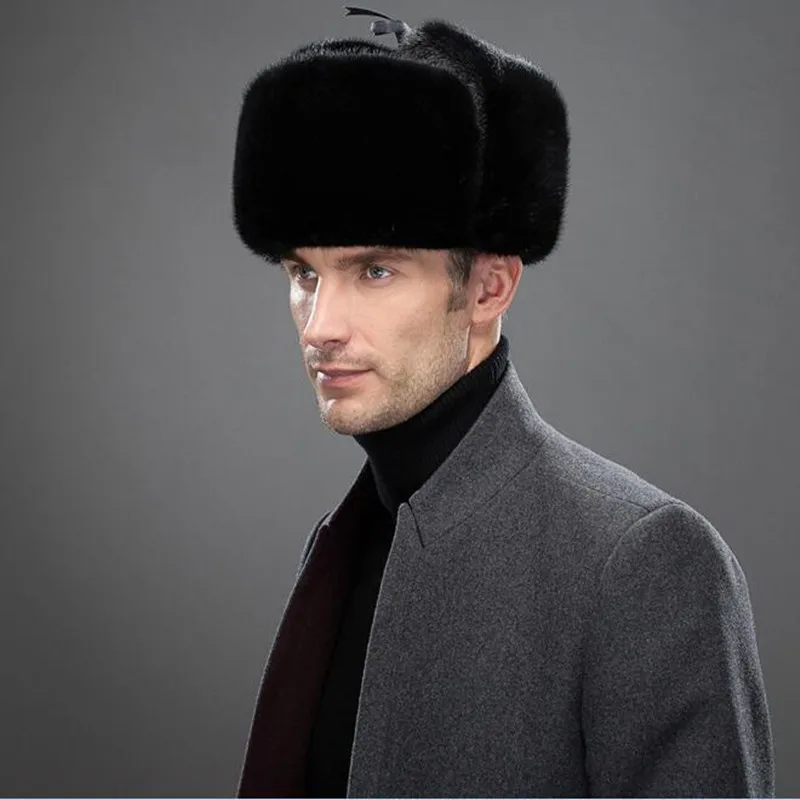 Custom winter mink fur hat