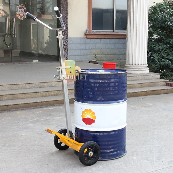 SINOLIFT DE450A Eagle Grip small portable Hand Drum Truck with big rubber tyre