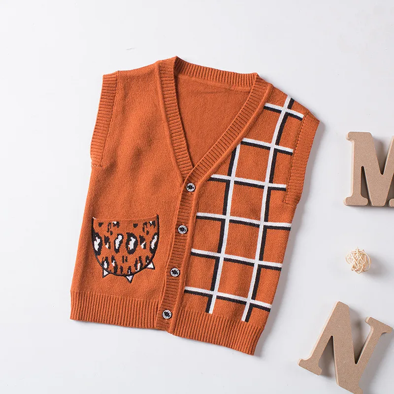 
2019 autumn winter knit vest sweater girls soft warm plain sleeveless sweater vest 