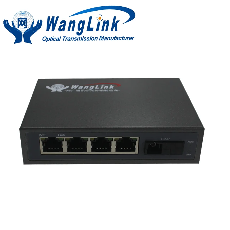 OEM PCB 4 порта POE unmanaded Gigabit медиаконвертер