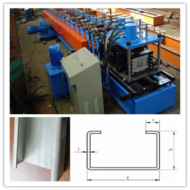 
ISO approved 2018 new design Sussman high speed c purlin roll forming machine 