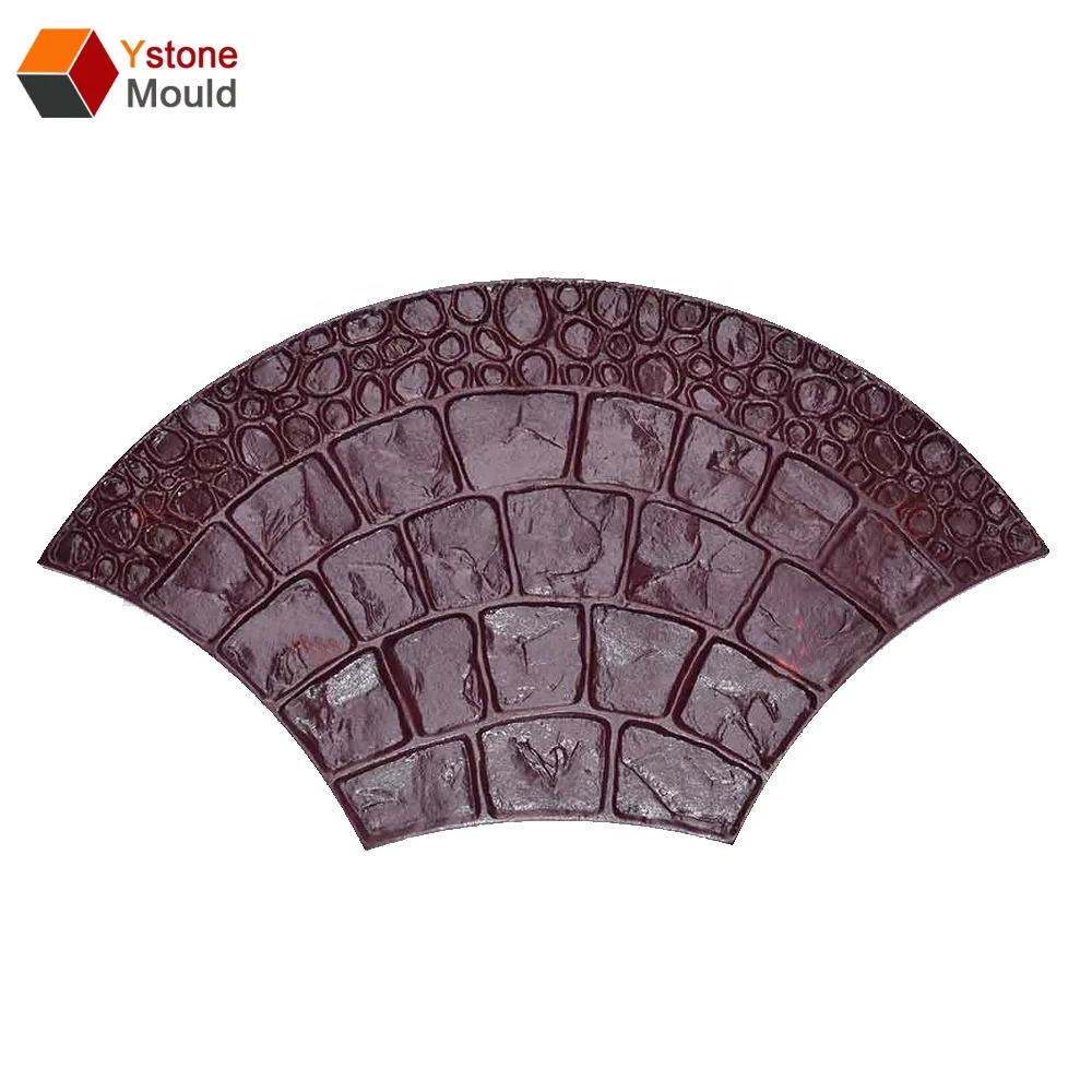 Полиуретановый бетонный коврик для штампов Европейская форма вентилятора