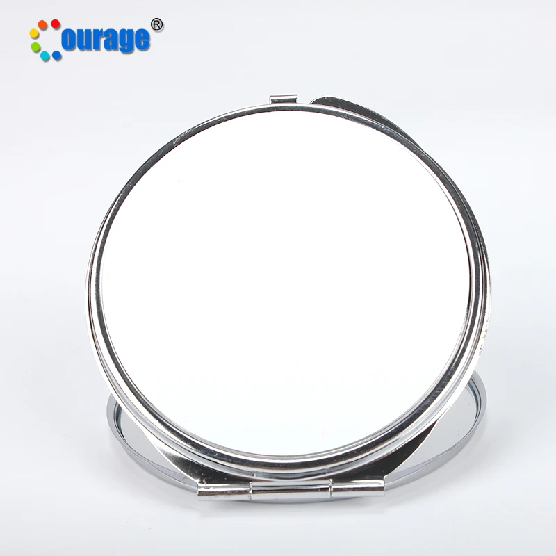 Round Shape Small Compact Sublimation Pocket Mirror Blanks