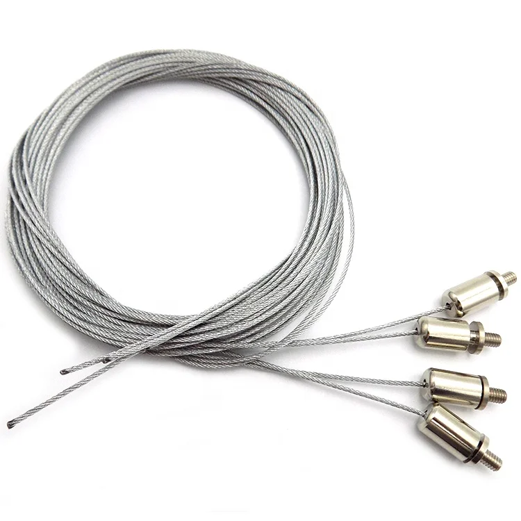 Customized steel wire hanging  lighting cable for indoor or outdoor lights