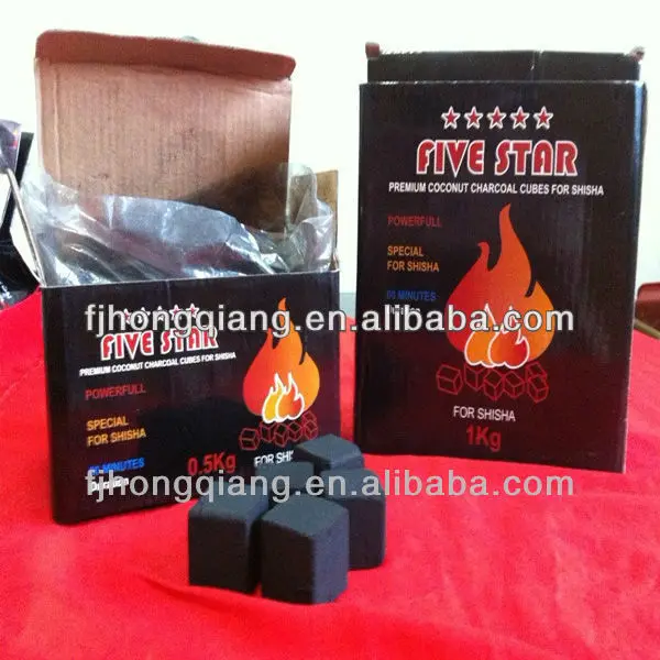 Hongqiang различного размера куб cocount кальян уголь для кальяна