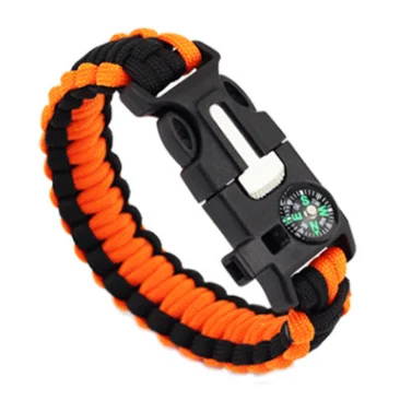 5 in1 Portable universal compass with Sos wristband Outdoor survival