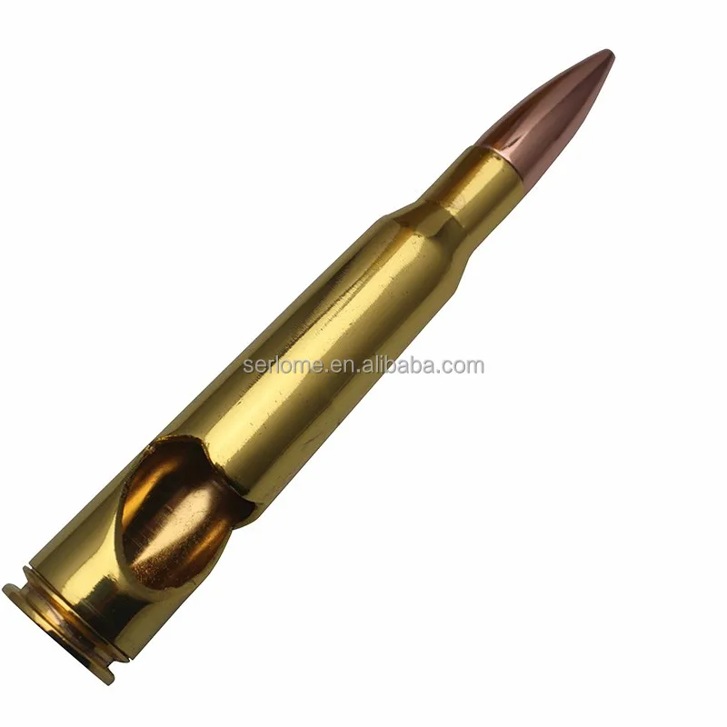 Christmas Promotional Gifts High Quality Printed Customized Logo Gold 50 Caliber Bullet Bottle Opener