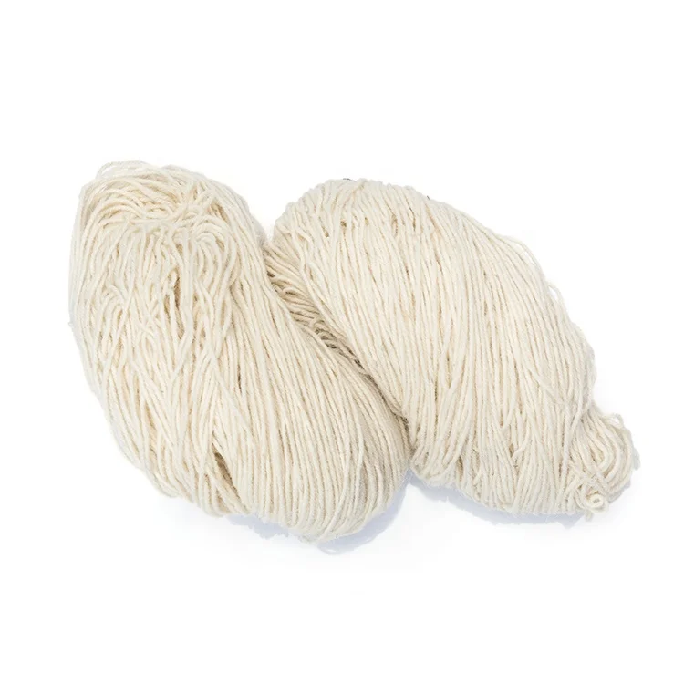 
Hot Sale Factory Hand Tufting 100% Undyed Wool Carpet Yarn 