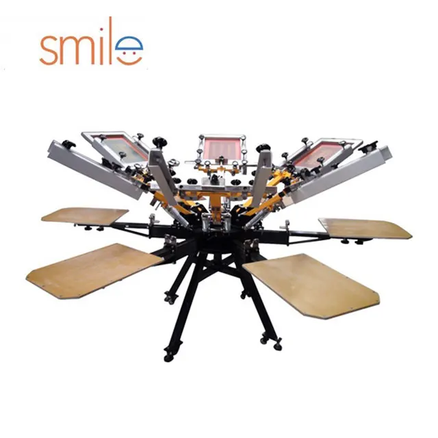 
Manual DIY Full set 6 color 6 station t-shirt Silk Screen Printing Machine kit with related equipment 