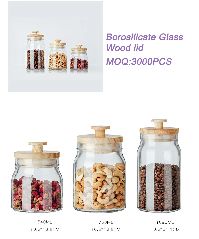 home storage organization clear glass food storage jars container