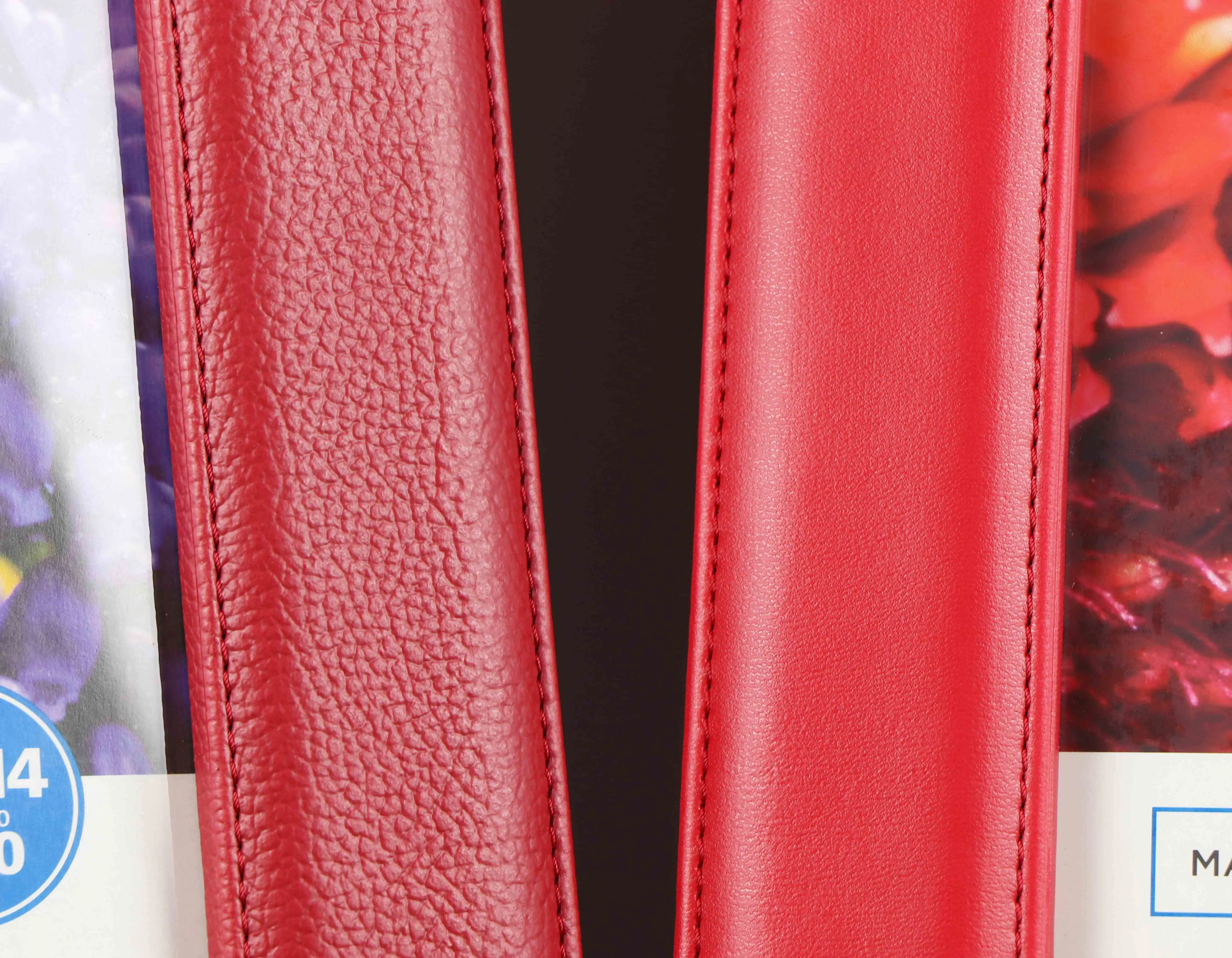 A4 document picture frame, PU leather photo frame, High quality red frame