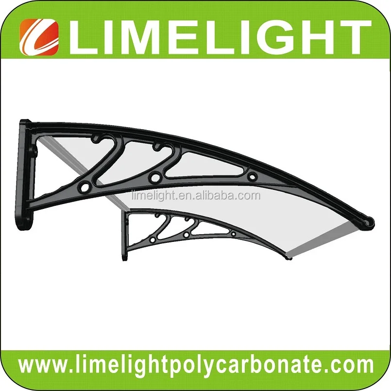 DIY polycarbonate awning for window awning and door canopy
