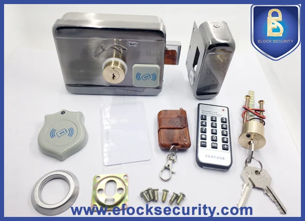 Intelligent Electronic Door Lock with Deadbolt, Knob, Push Button
