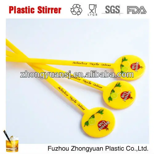 2023 Fanta plastic drinking muddler for stirring juice, coffee and drinking