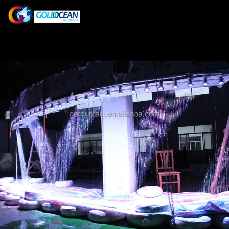 Customized Outdoor Or Indoor Unique Special Writing Digital Water Screen Curtain
