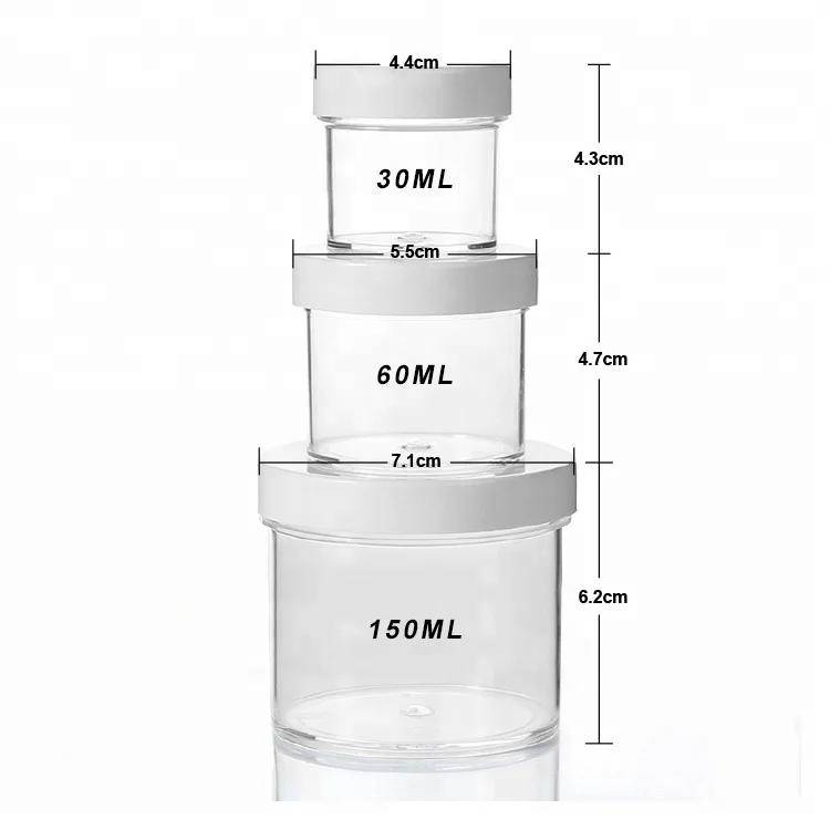 High quality Slime Jars 2oz Clear Containers For All Your Glue Putty Making Storage Slime Jars tree storage jar christmas