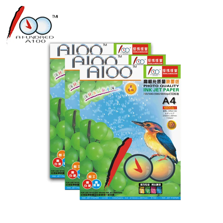 Customize 110g Inkjet matte printing photo paper