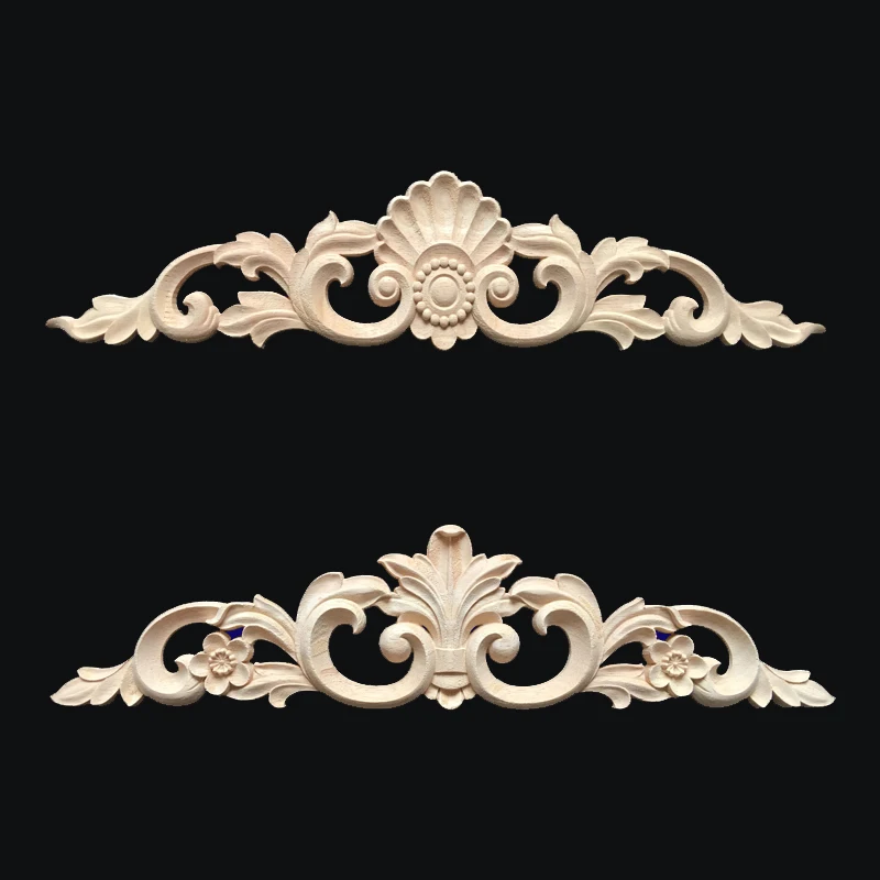 
Ornament long wood carving for European furniture 